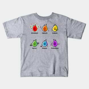 Flaming Elements Science Kids T-Shirt